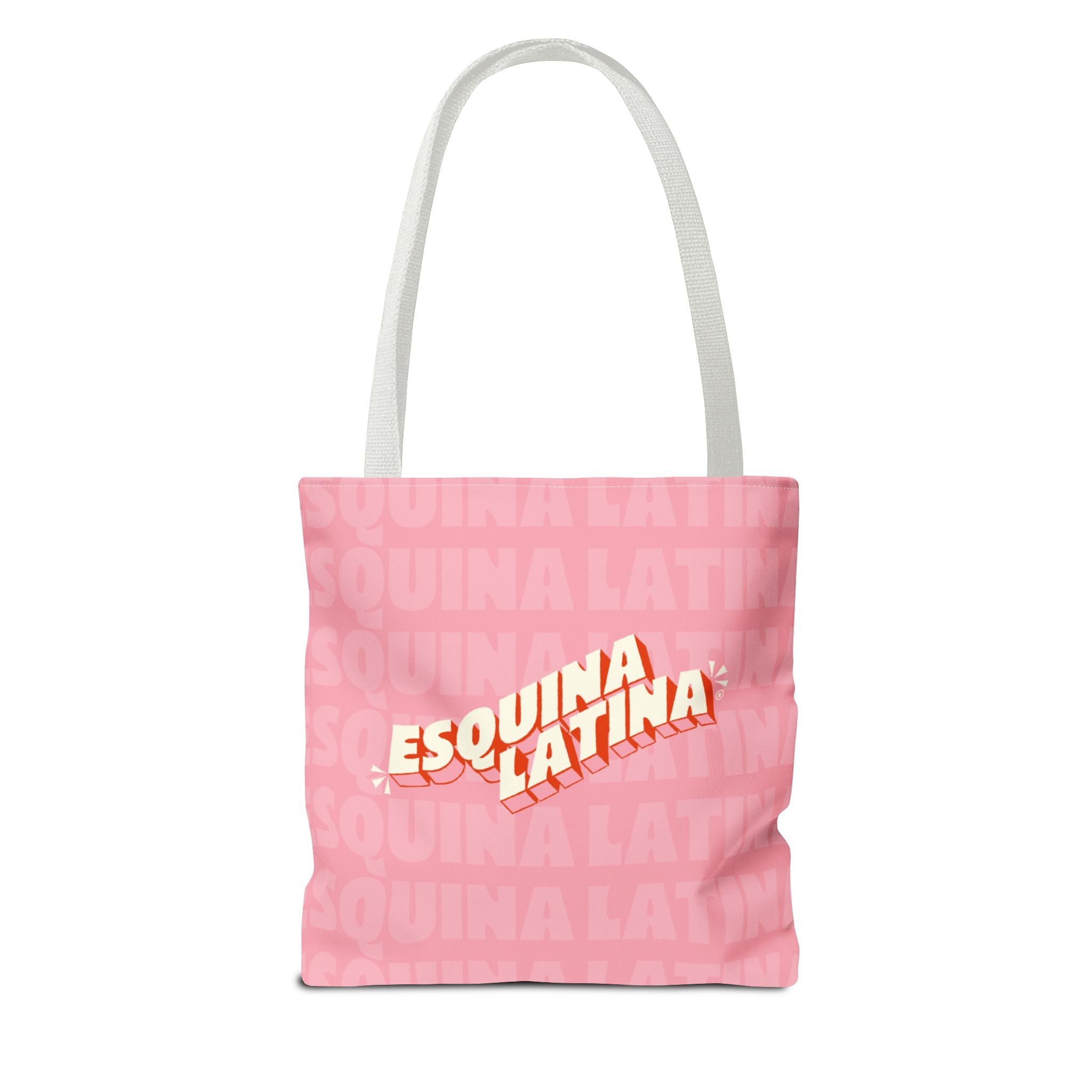 Arepa Lover Tote Bag - "Powered by Arepas" Pink Market Tote (Esquina Latina Design)