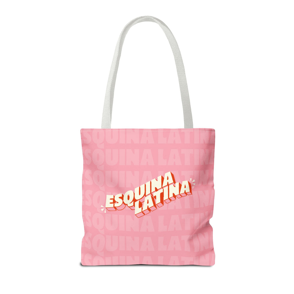 Arepa Lover Tote Bag - "Powered by Arepas" Pink Market Tote (Esquina Latina Design)