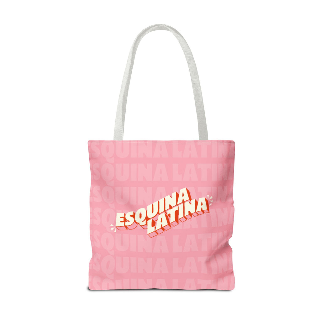 Arepa Lover Tote Bag - "Powered by Arepas" Pink Market Tote (Esquina Latina Design)