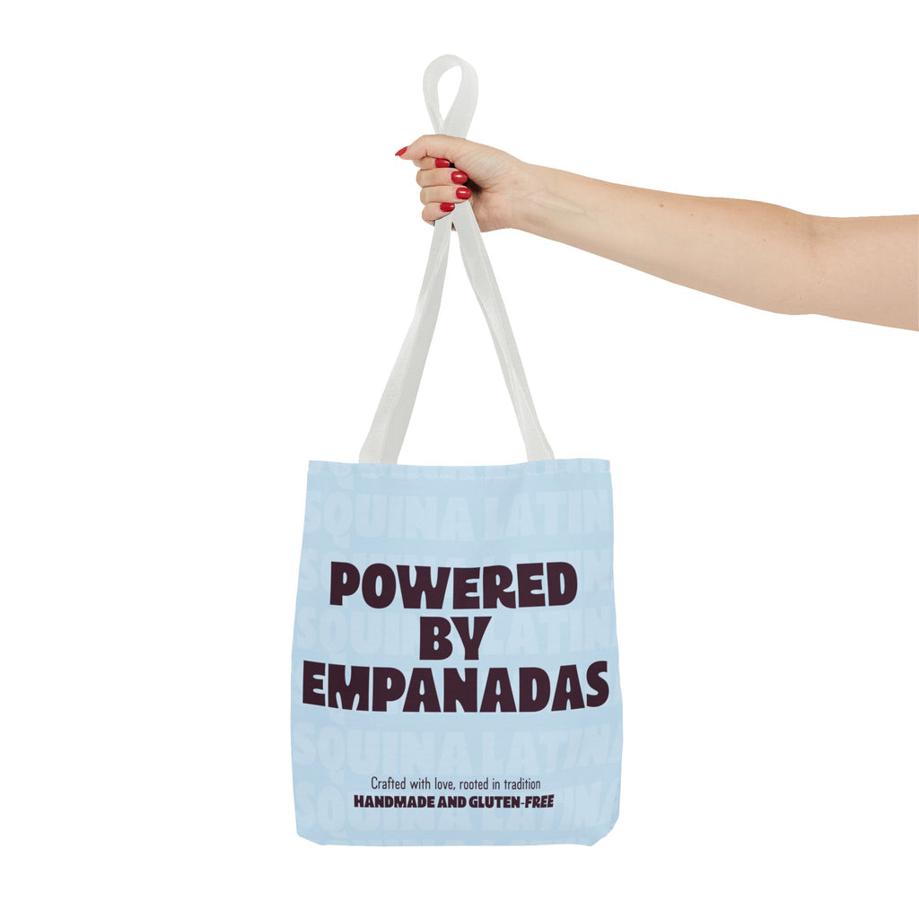 Esquina Latina Tote Bag — "Powered By Empanadas" Market Tote