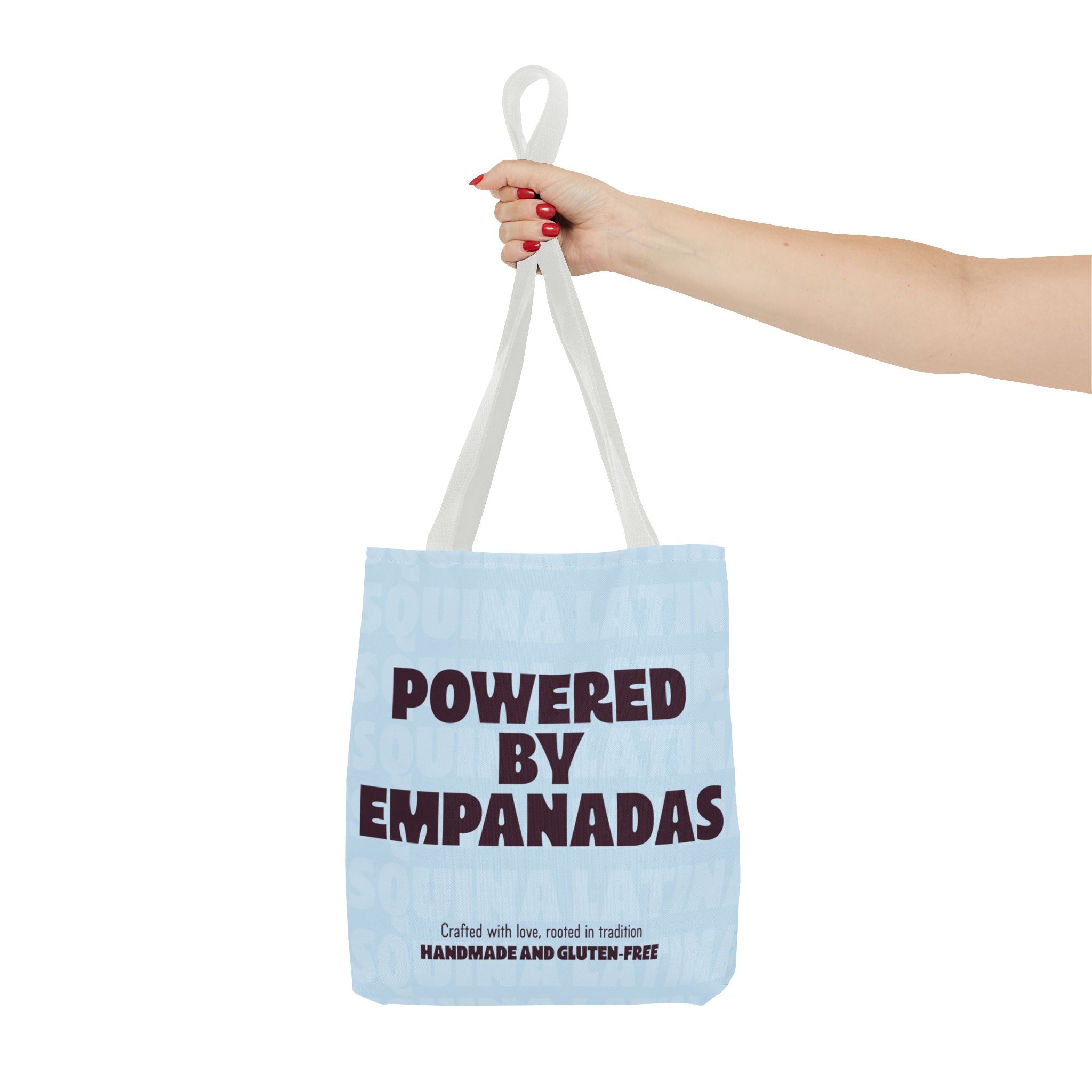 Esquina Latina Tote Bag — "Powered By Empanadas" Market Tote