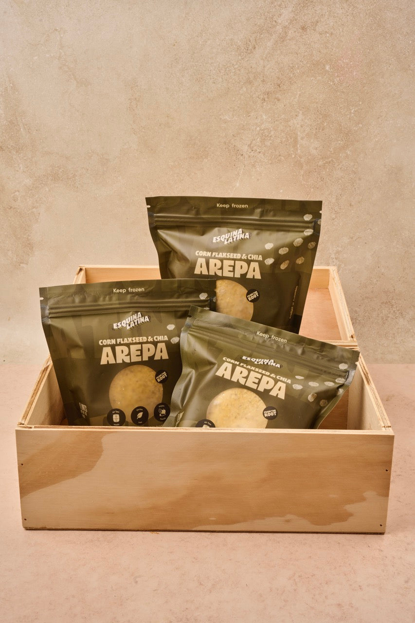 Corn, Flaxseed & Chia Arepas 3 Pack