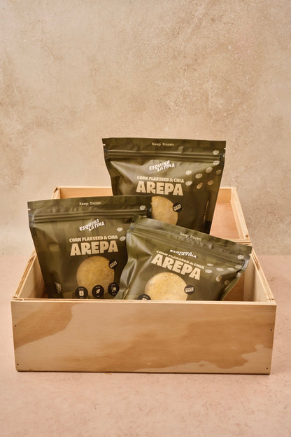 Corn, Flaxseed & Chia Arepas 3 Pack