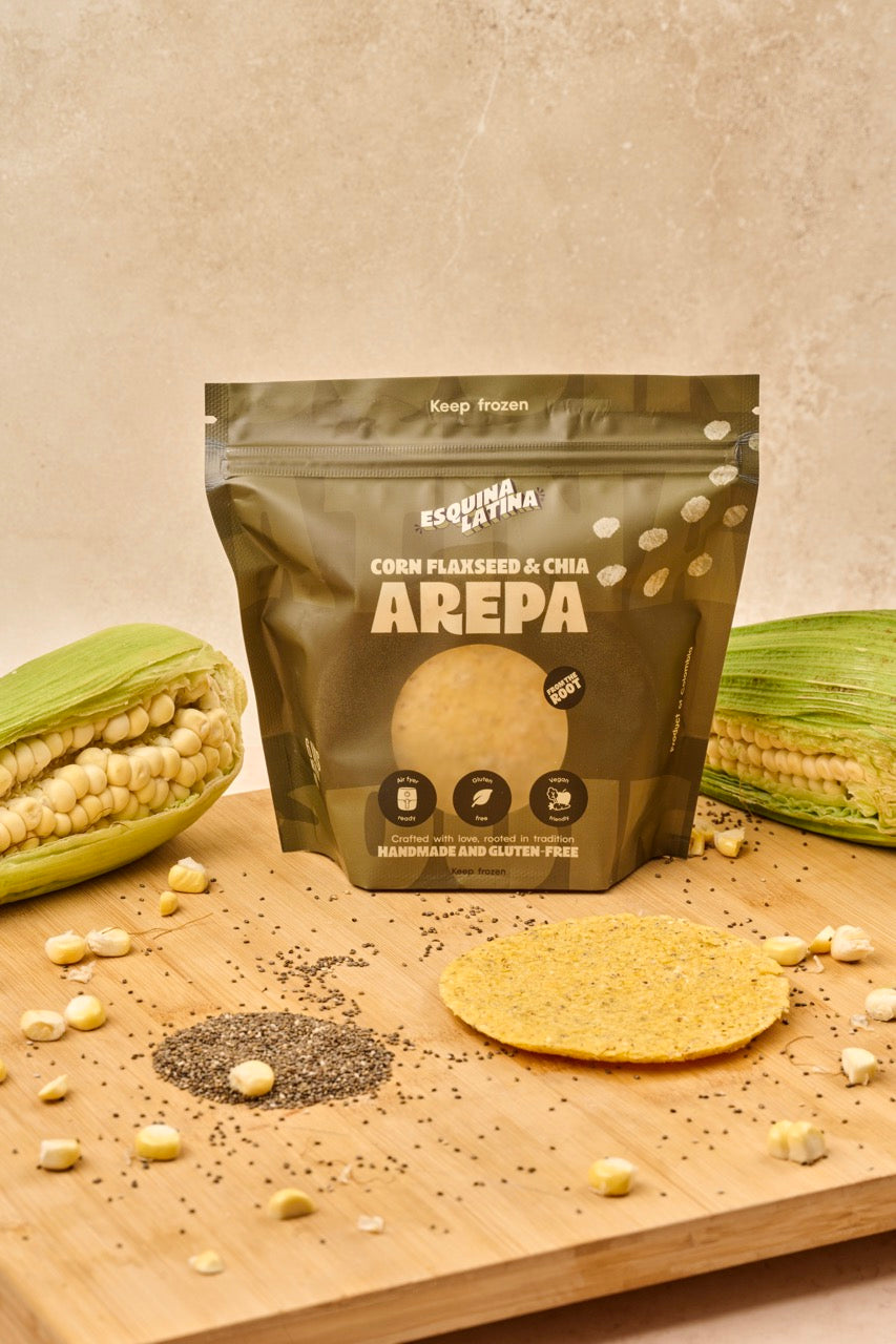 Corn, Flaxseed & Chia Arepas 3 Pack
